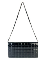 Chanel Black Patent Chocolate Bar Shoulder Bag