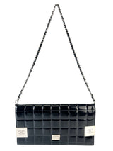 Chanel Black Patent Chocolate Bar Shoulder Bag
