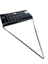 Chanel Black Patent Chocolate Bar Shoulder Bag
