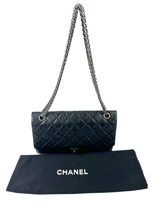 Chanel Reissue Black Calfskin Double Flap