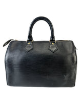 Louis Vuitton Black Epi Speedy 25