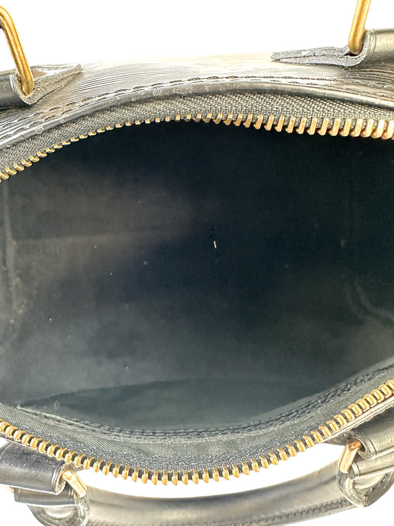 Louis Vuitton Black Epi Speedy 25