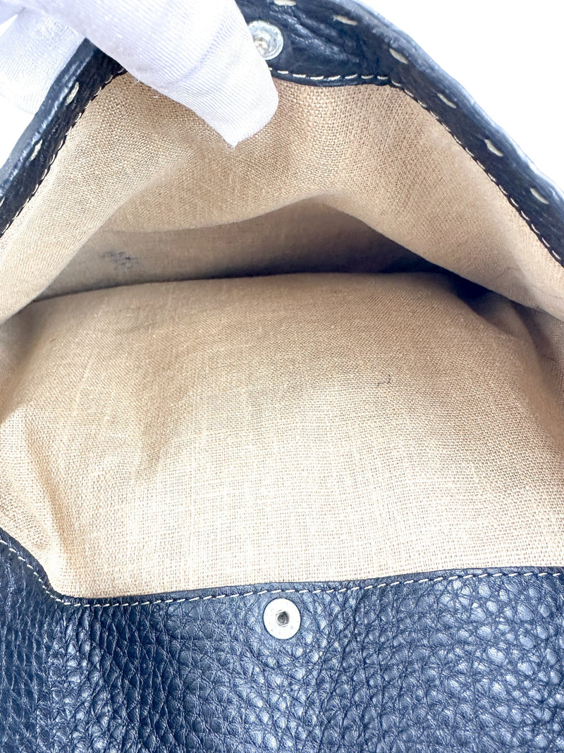 Fendi Black Leather Sellaria Crossbody Bag