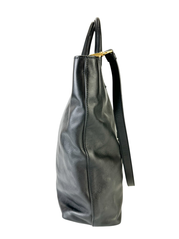 Prada Black Leather Bag w/ Strap