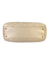 Chanel Beige Quilted Lambskin Mademoiselle Bag