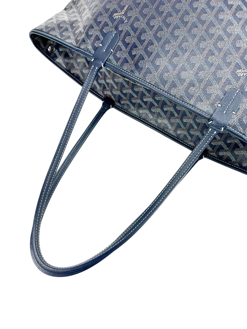 Goyard Blue Goyardine Artois PM