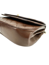 Chanel Vintage Brown Lambskin Double Flap (Full Set)