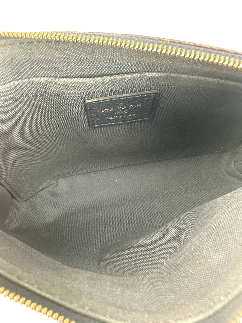 Louis Vuitton Monogram Navy Leather Pallas Shoulder Bag