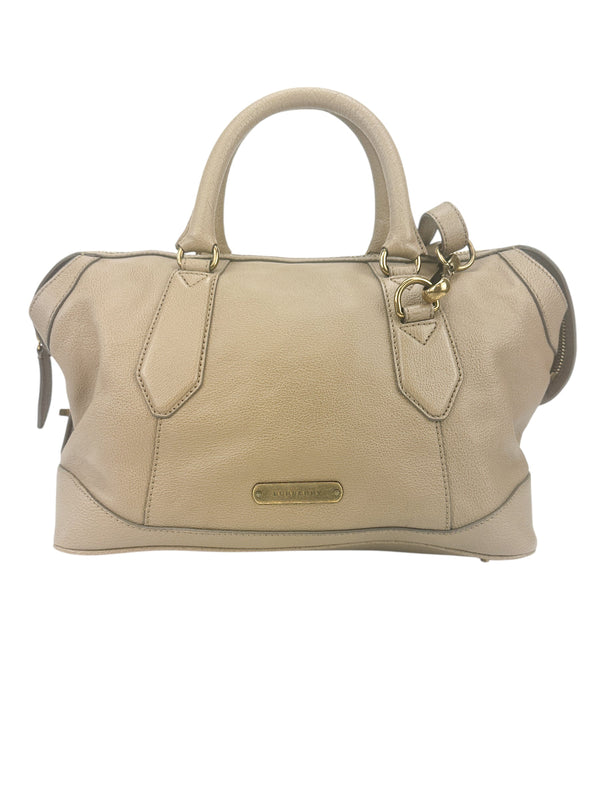 Burberry Taupe Leather Bag