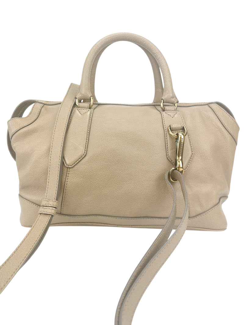 Burberry Taupe Leather Bag