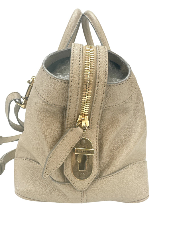 Burberry Taupe Leather Bag
