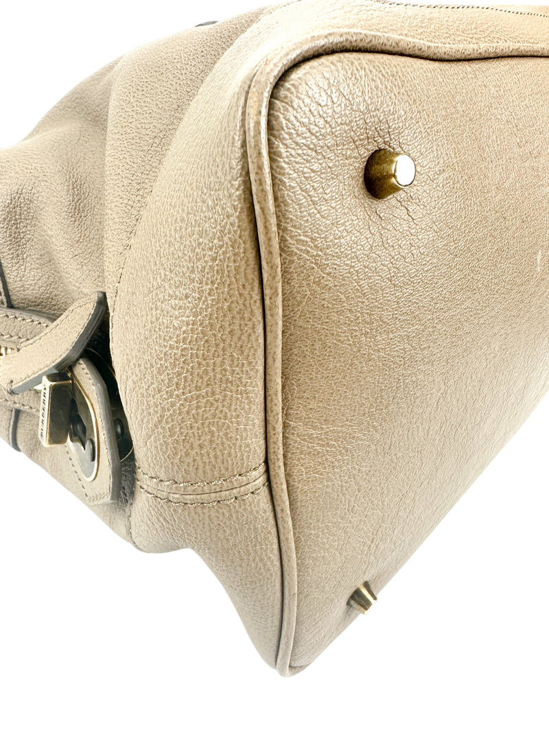 Burberry Taupe Leather Bag