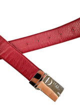 Christian Dior Beige Trotter Logo Canvas Belt 95cm