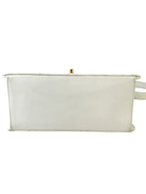 Chanel White Caviar Leather Bag