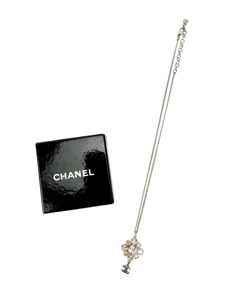 Chanel Crystal Pendant Necklace