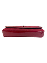 Chanel Red 2.55 Quilted Cotton and Patent Shoulder Bag