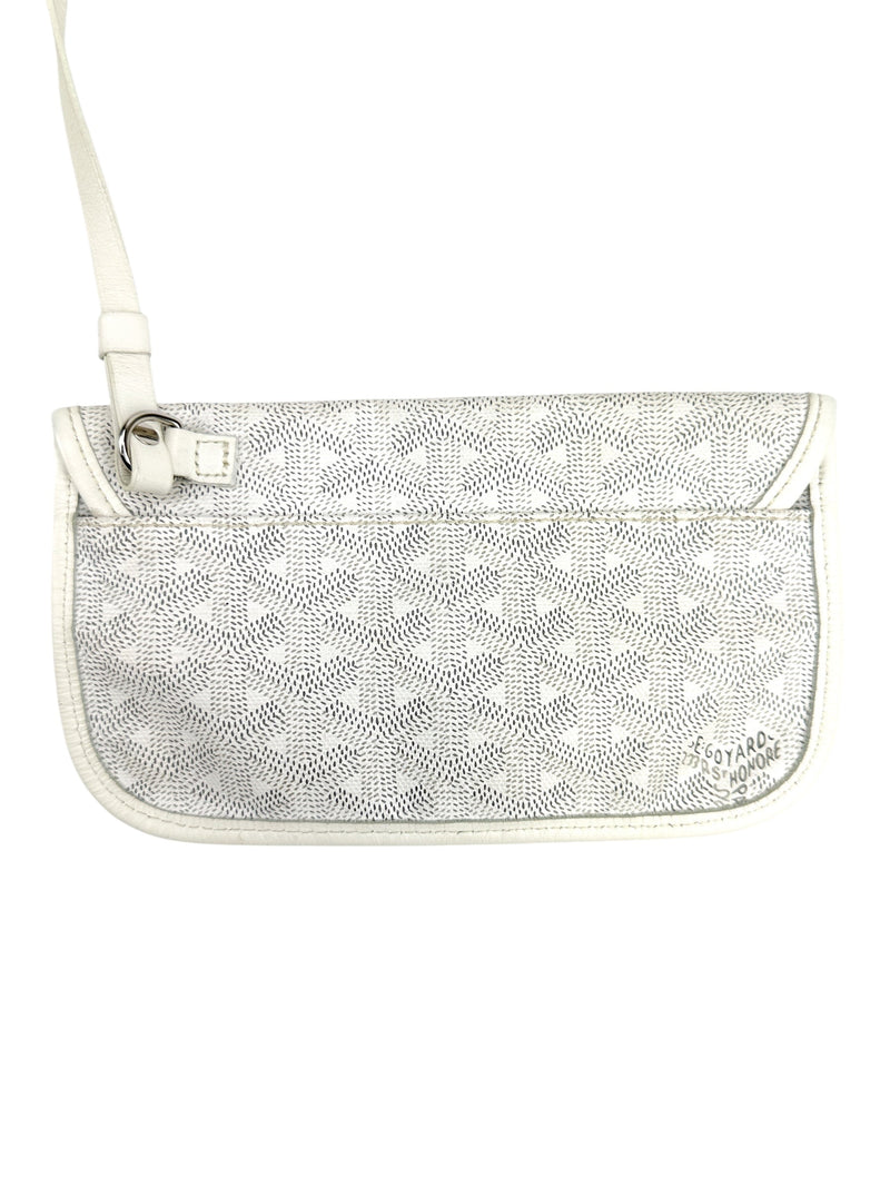 Goyard White Goyardine Saint Louis Tote PM W/ Pouch