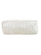 Goyard White Goyardine Saint Louis Tote PM W/ Pouch