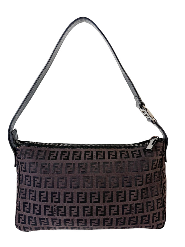 Fendi Zucchino Brown Baguette