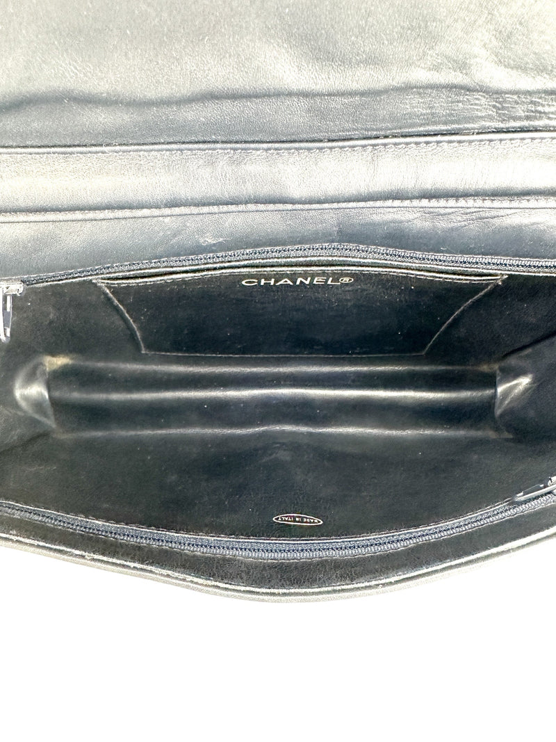 Chanel Navy Blue Quilted Lambskin Shoulder Bag