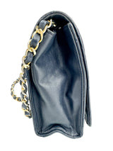 Chanel Navy Blue Quilted Lambskin Shoulder Bag