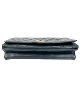 Chanel Navy Blue Quilted Lambskin Shoulder Bag