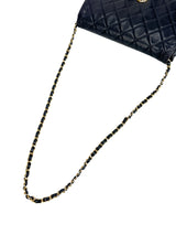 Chanel Navy Blue Quilted Lambskin Shoulder Bag