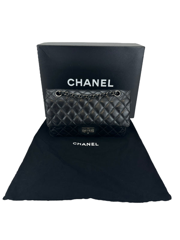 Chanel Black Reissue Aged Calfskin Double Flap
