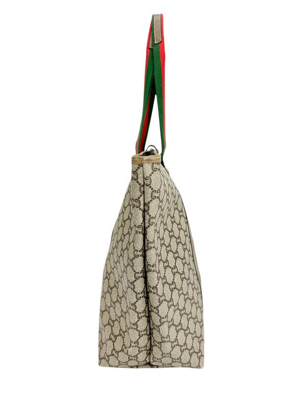Gucci Plus Coated Canvas Weekender Travel Bag
