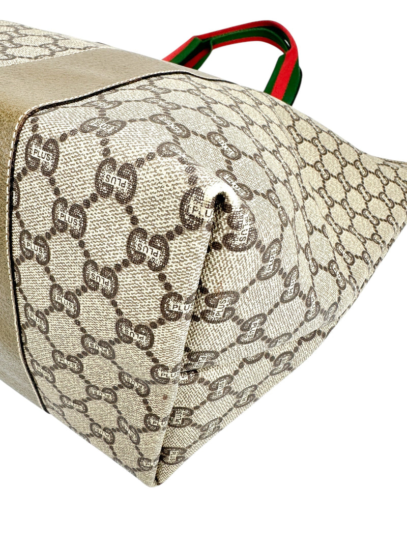 Gucci Plus Coated Canvas Weekender Travel Bag