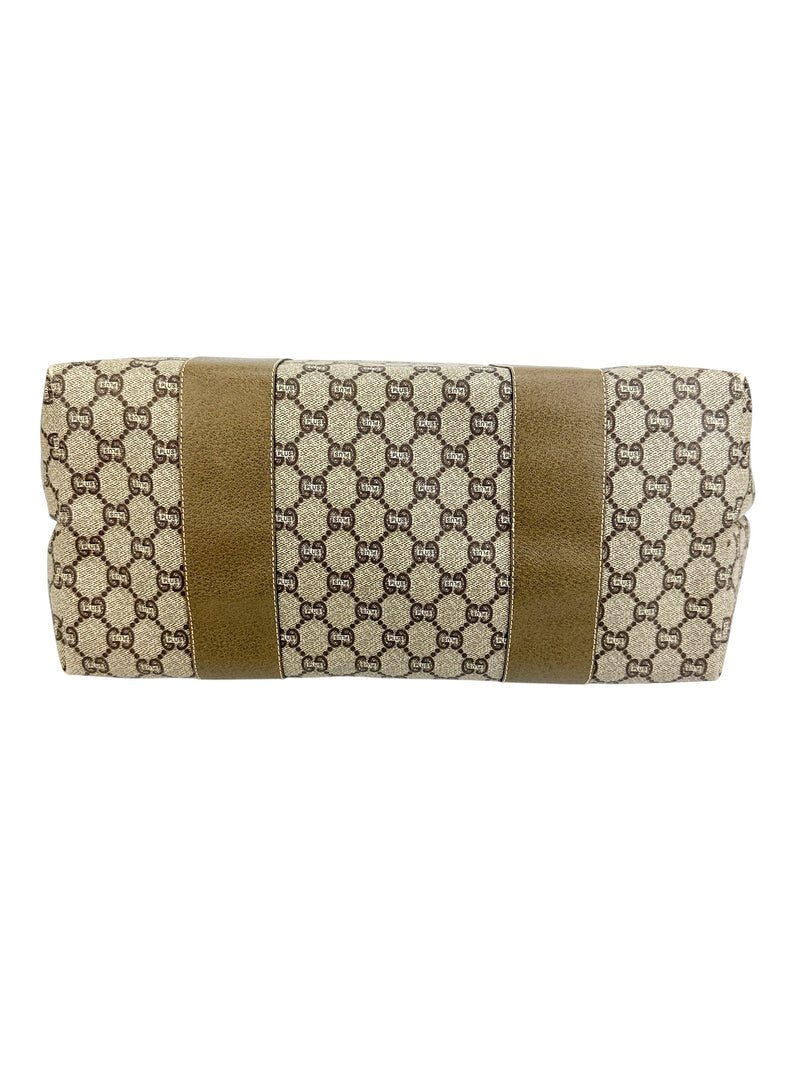 Gucci Plus Coated Canvas Weekender Travel Bag