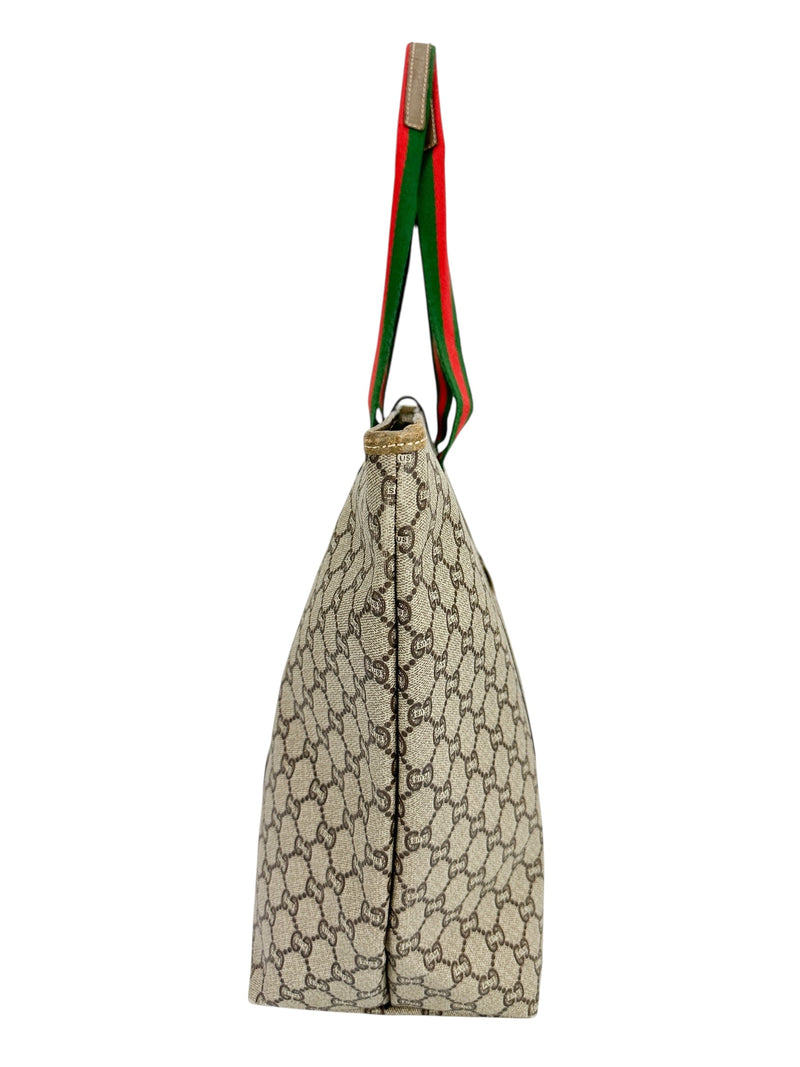 Gucci Plus Coated Canvas Weekender Travel Bag