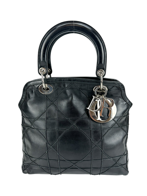 Christian Dior Black Cannage Granville