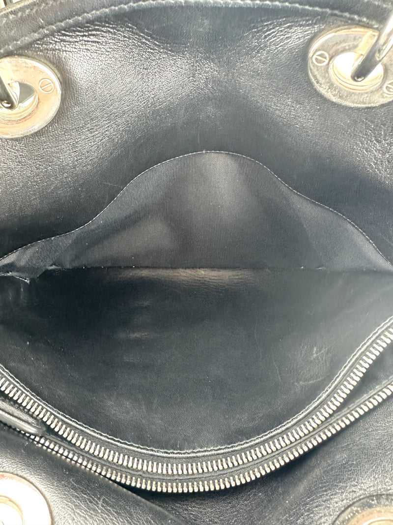 Christian Dior Black Cannage Granville