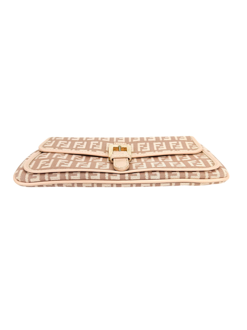 Fendi Pink Zucchino Clutch/Pouch