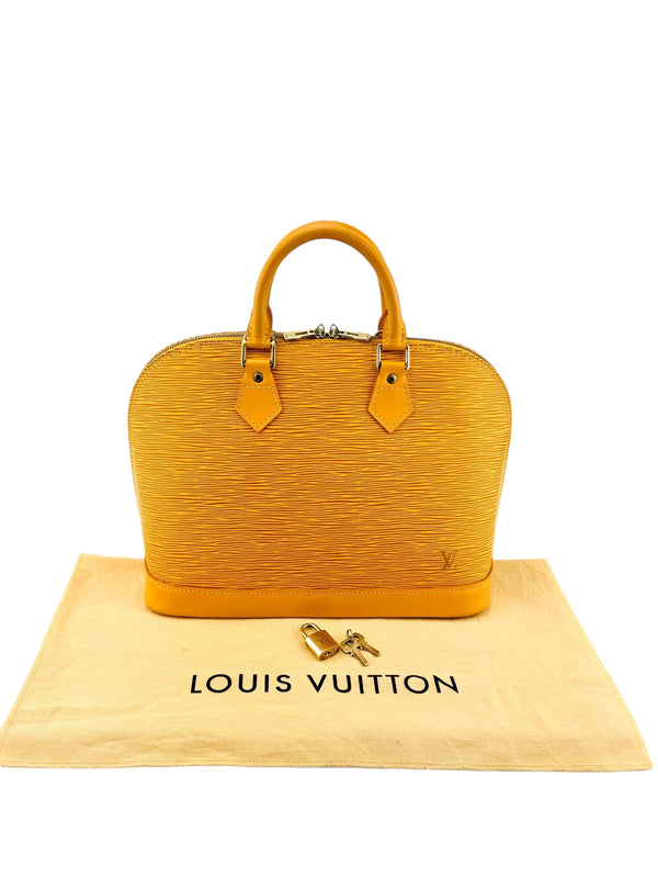 Louis Vuitton Yellow Epi Leather Alma PM