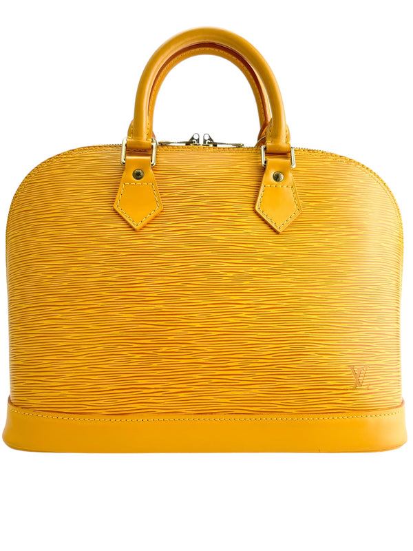 Louis Vuitton Yellow Epi Leather Alma PM