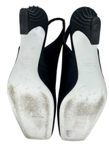 Fendi Black Ffreedom satin heels size 37