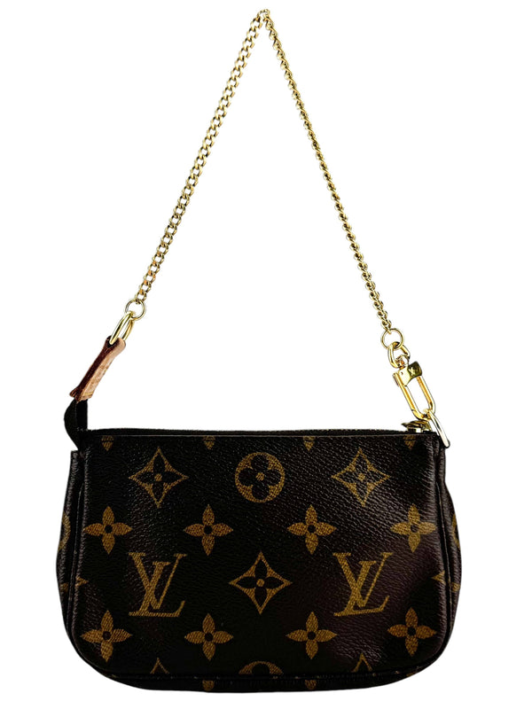 Louis Vuitton Brown Monogram Mini Pochette Accessories