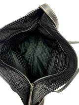 Prada Black Nylon and Leather Shoulder bag