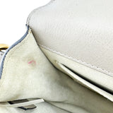 Chloe Grey Calfskin Suede Nile Bracelet Bag Medium