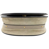 Chloe Grey Calfskin Suede Nile Bracelet Bag Medium