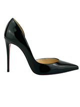 Christian Louboutin Black Patent Iriza Heels SZ 37