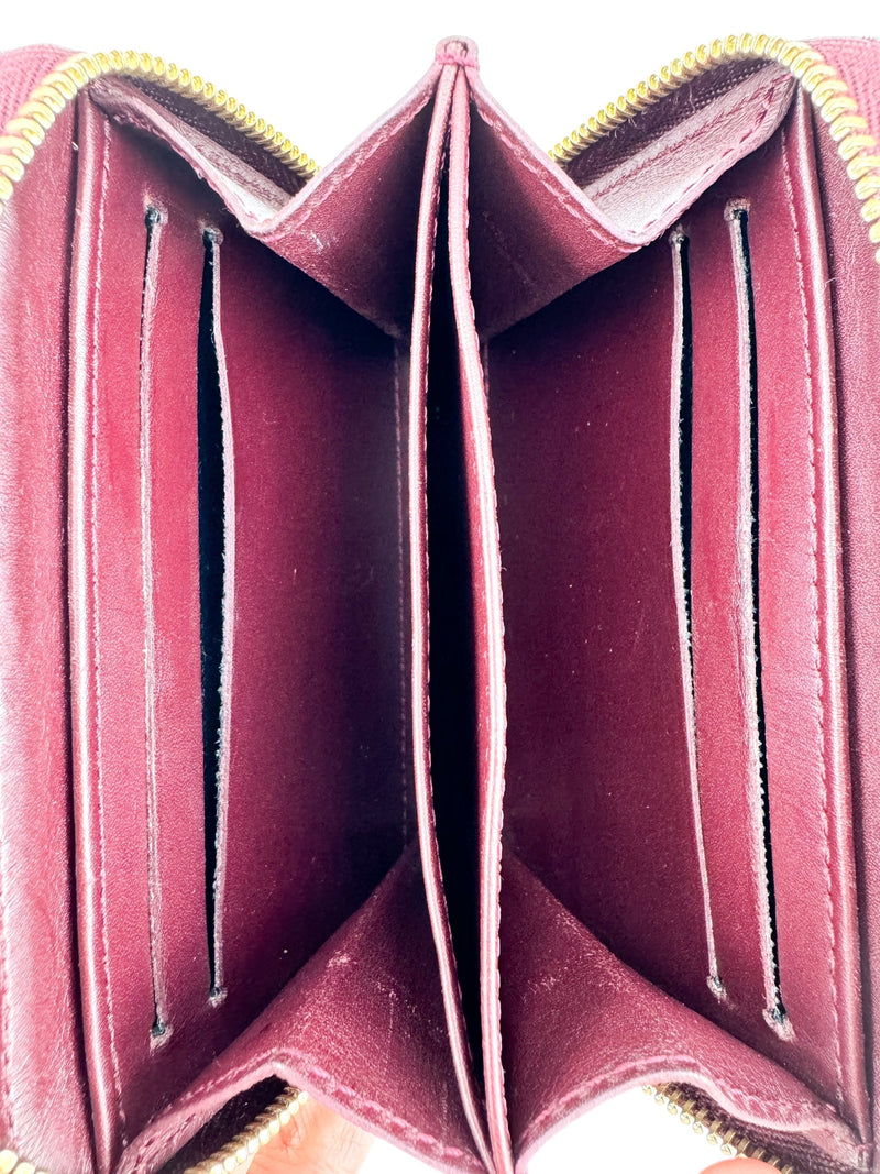 Louis Vutton Purple Monogram Vernis Zippy Coin Purse
