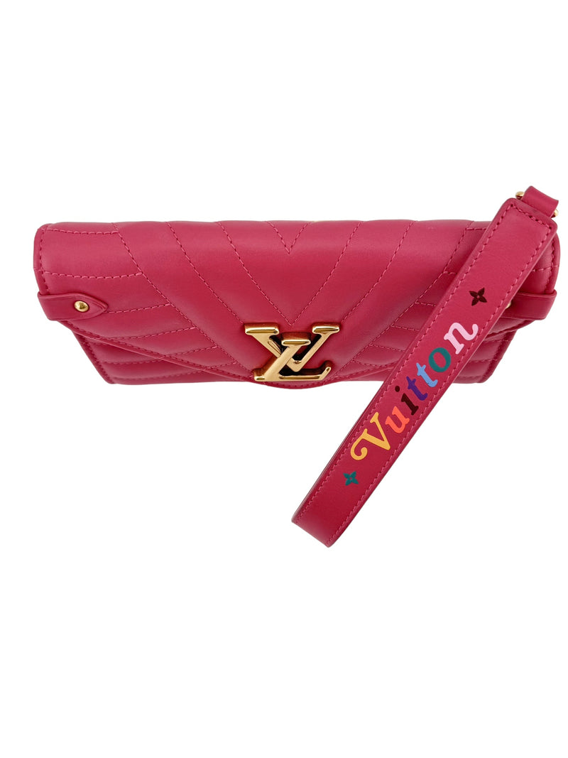 Louis Vuitton Pink Calfskin New Wave Long Wallet