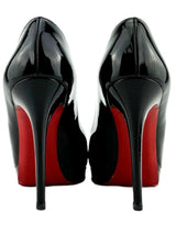 Christian Louboutin Black Patent Simple Pumps