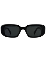 Prada Black Rectangular Women's Sunglasses