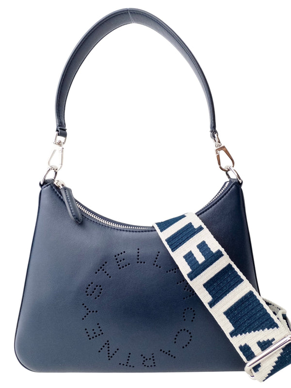 Stella McCartney Navy Blue Logo Crossbody Shoulder Bag