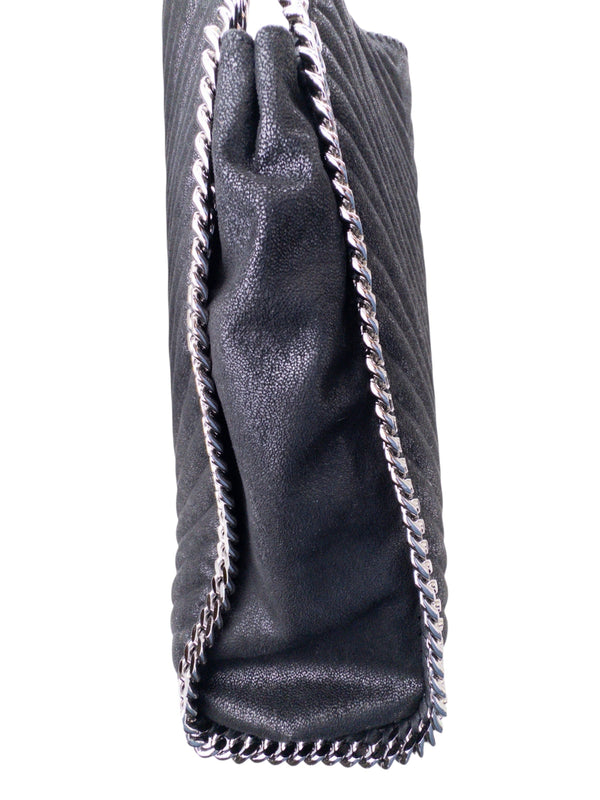 Stella McCartney Black Chevron Falabella Tote bag
