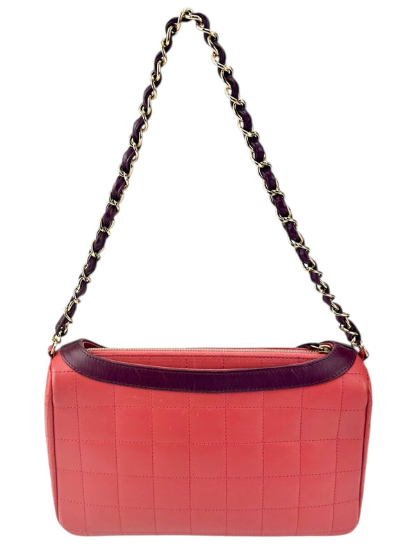 Chanel Pink Calfskin Quilted Small Girl Shoulder Bag